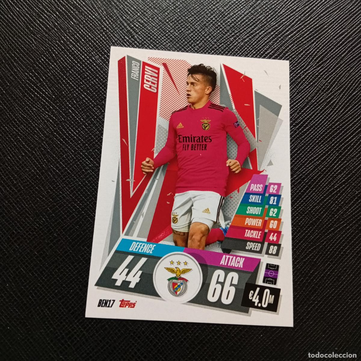 Fu&szlig;ball-Sticker: CERVI BENFICA TOPPS MATCH ATTAX 2020 2021 CROMO 20 21 FUTBOL - (MD01/02-3) PG68
