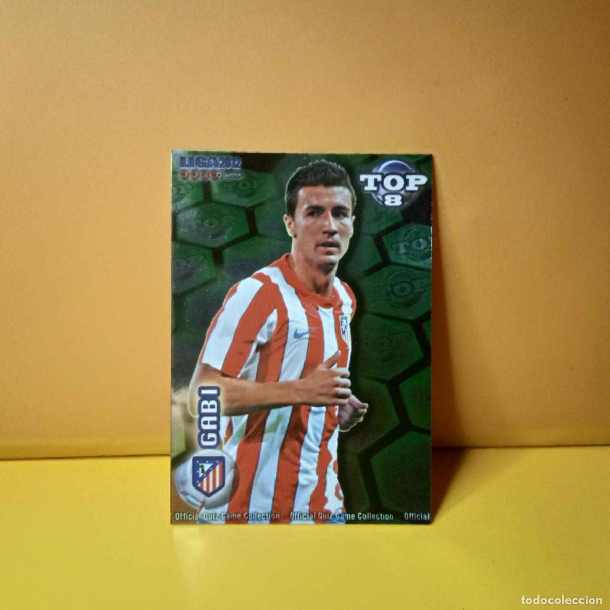 Fu&szlig;ball-Sticker: MUNDICROMO 2011 2012 11 12 BRILLO LISO VERDE TOP ATL&Eacute;TICO DE MADRID GABI 611
