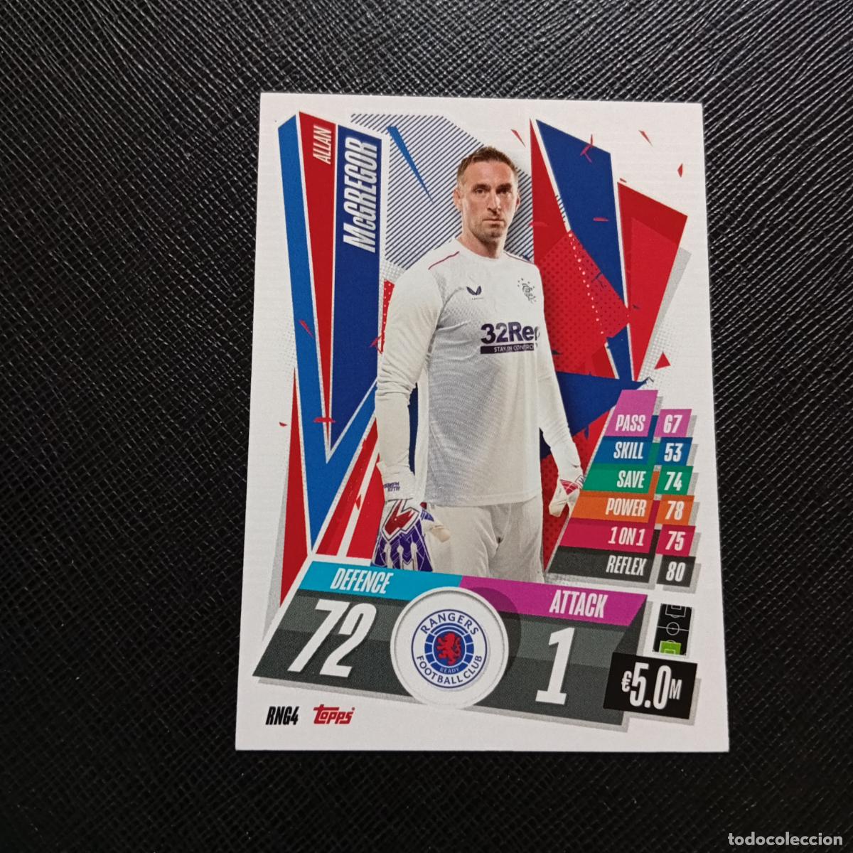Cartes &agrave; collectionner de Football: McGREGOR RANGERS TOPPS MATCH ATTAX 2020 2021 CROMO 20 21 FUTBOL - (MD01/02-3) PG76