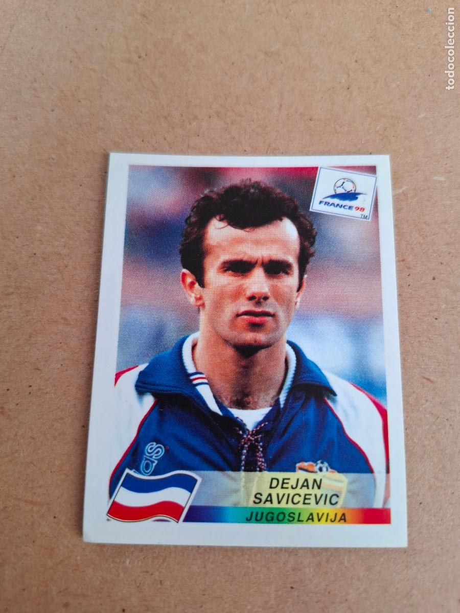 Cromos de F&uacute;tbol: MUNDIAL FRANCIA 98 - PANINI - DANONE SEREN&Iacute;SIMA - DEJAN SAVICEVIC - YUGOSLAVIA (NUNCA PEGADO) CP10
