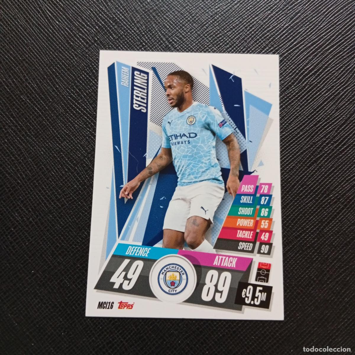 Football Stickers: STERLING MANCHESTER CITY TOPPS MATCH ATTAX 2020 2021 CROMO 20 21 FUTBOL - (MD01/02-3) PG78