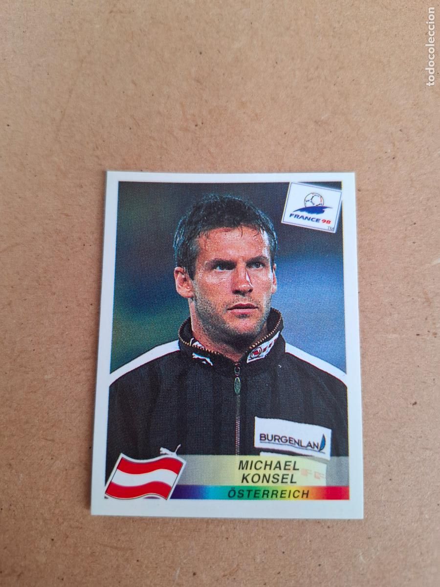 Cromos de F&uacute;tbol: MUNDIAL FRANCIA 98 - PANINI - DANONE SEREN&Iacute;SIMA - MICHAEL KONSEL - AUSTRIA (NUNCA PEGADO) CP10