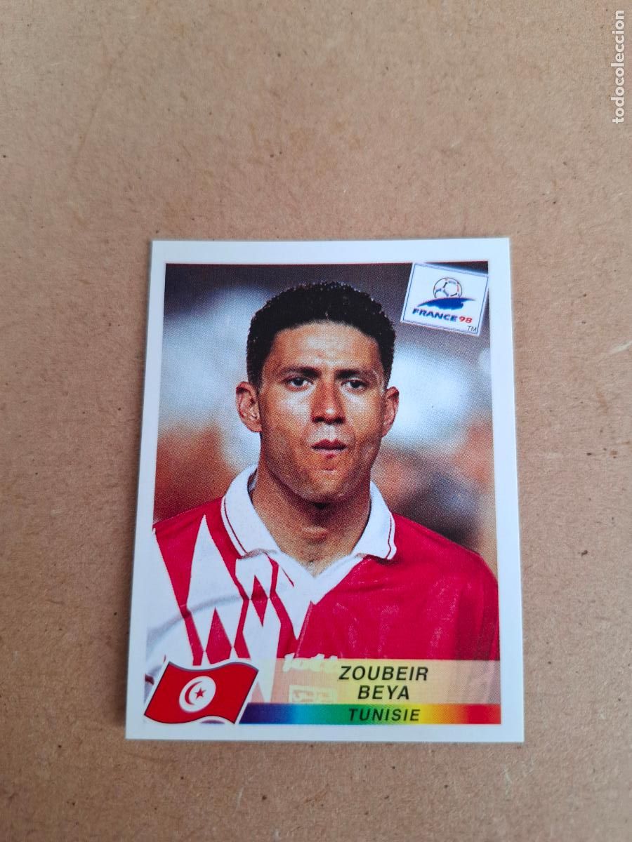 Cromos de F&uacute;tbol: MUNDIAL FRANCIA 98 - PANINI - DANONE SEREN&Iacute;SIMA - ZOUBEIR BEYA - TUNEZ (NUNCA PEGADO) CP10