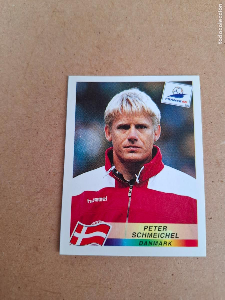 Fu&szlig;ball-Sticker: MUNDIAL FRANCIA 98 - PANINI - DANONE SEREN&Iacute;SIMA - PETER SCHMEICHEL - DINAMARCA (NUNCA PEGADO) CP10
