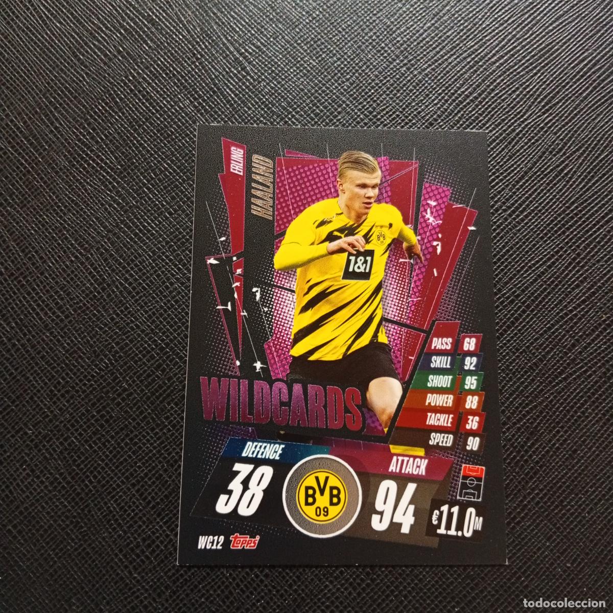 Cromos de F&uacute;tbol: HAALAND BURUSSIA TOPPS MATCH ATTAX 2020 2021 CROMO 20 21 FUTBOL - (MD01/02-3) PG79 WILDCARDS