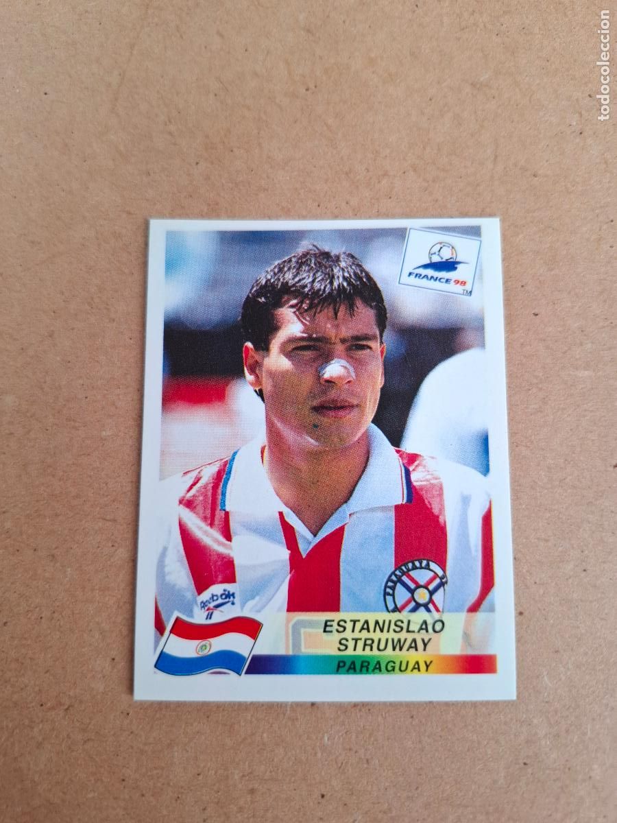Football Stickers: MUNDIAL FRANCIA 98 - PANINI - DANONE SEREN&Iacute;SIMA - ESTANISLAO STRUWAY - URUGUAY (NUNCA PEGADO) CP10