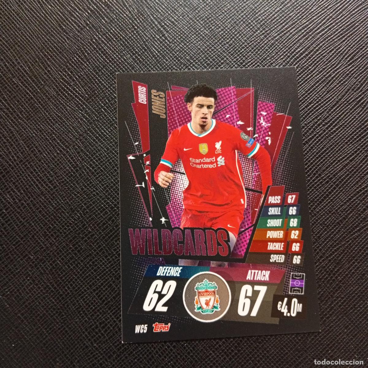 Cromos de F&uacute;tbol: JONES LIVERPOOL TOPPS MATCH ATTAX 2020 2021 CROMO 20 21 FUTBOL - (MD01/02-3) P80 WILDCARDS