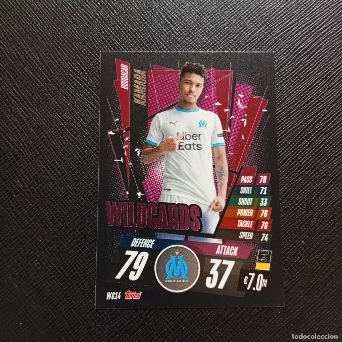 Cromos de F&uacute;tbol: KAMARA MARSELLA TOPPS MATCH ATTAX 2020 2021 CROMO 20 21 FUTBOL - (MD01/02-3) P80 WILDCARDS