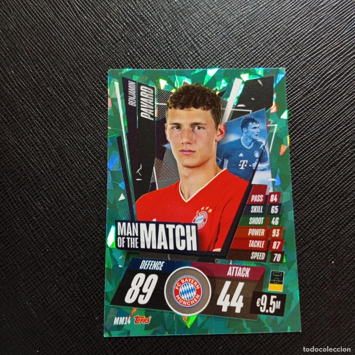 Cromos de Futebol: PAVARD BAYERN MUNICH TOPPS MATCH ATTAX 2020 2021 CROMO 20 21 - (MD01/02-3) P81 MAN OF THE MATCH