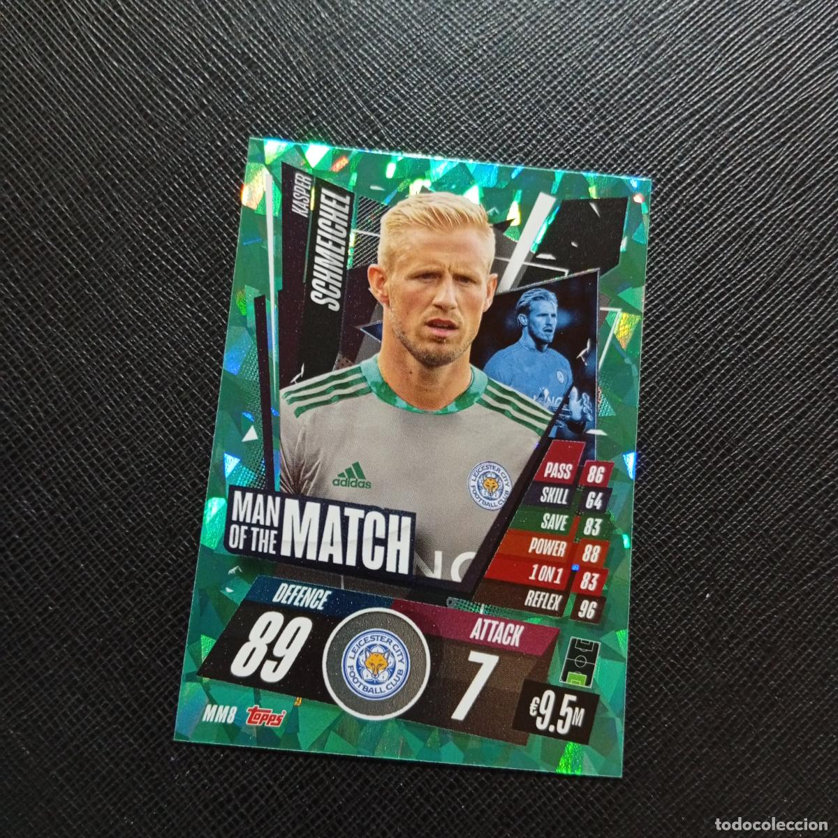 Cromos de F&uacute;tbol: SCHMEICHEL LEICESTER TOPPS MATCH ATTAX 2020 2021 CROMO 20 21 - (MD01/02-3) P82 MAN OF THE MATCH