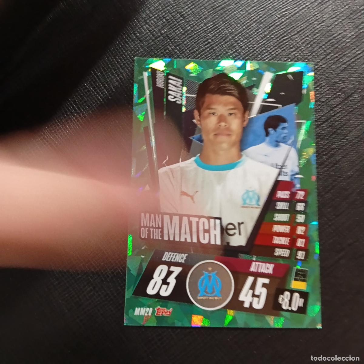 Cromos de F&uacute;tbol: SAKAI MARSELLA TOPPS MATCH ATTAX 2020 2021 CROMO 20 21 - (MD01/02-3) P82 MAN OF THE MATCH