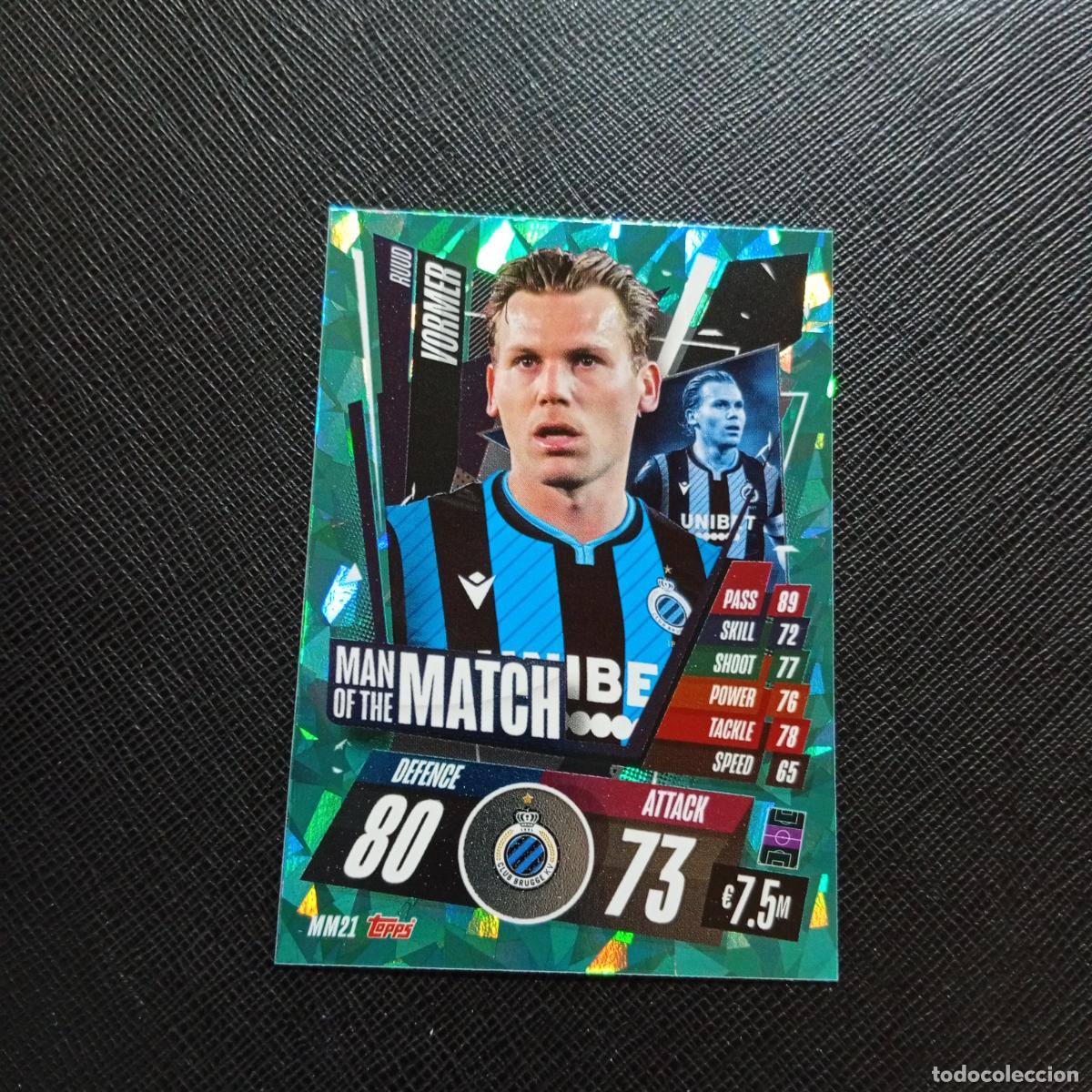 Cromos de F&uacute;tbol: VORMER BRUJAS TOPPS MATCH ATTAX 2020 2021 CROMO 20 21 - (MD01/02-3) P83 MAN OF THE MATCH
