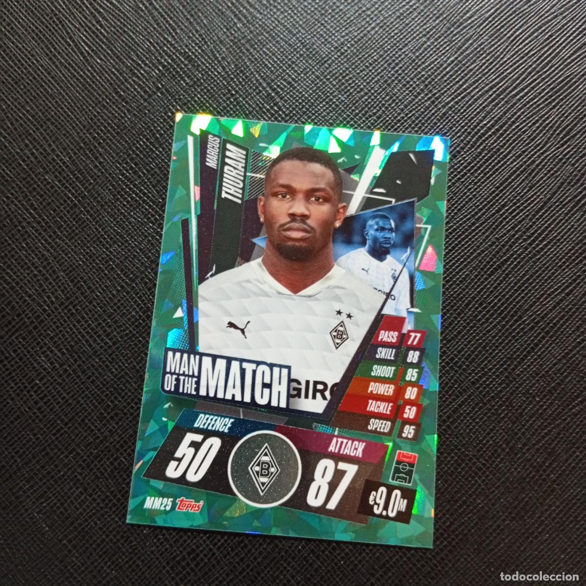 Cartes &agrave; collectionner de Football: THURAM MONCHENGLADBACH TOPPS MATCH ATTAX 2020 2021 CROMO 20 21 - (MD01/02-3) P83 MAN OF THE MATCH