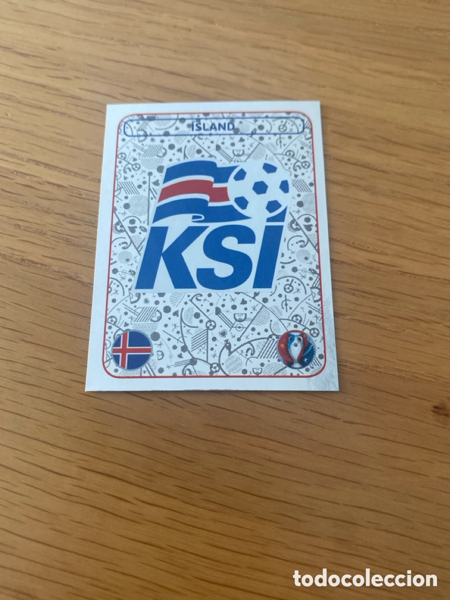 Cromos de F&uacute;tbol: Cromo panini euro 2016 Francia n&uacute;mero 572 escudo Islandia - Sticker album Eurocup France Island