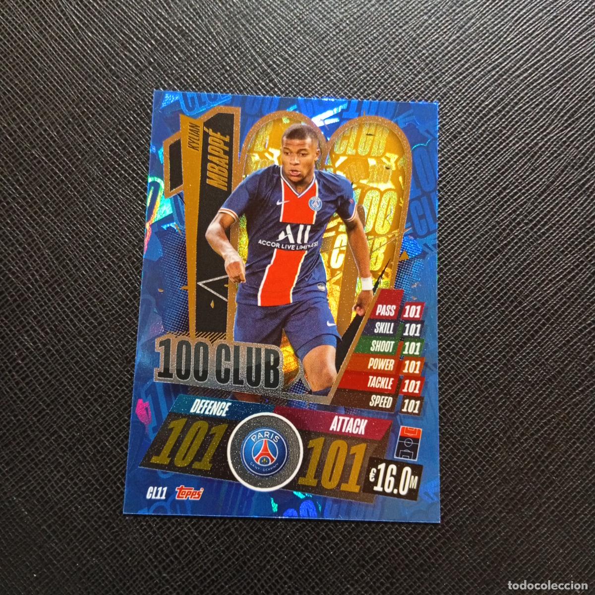 Cromos de F&uacute;tbol: MBAPPE PSG TOPPS MATCH ATTAX 2020 2021 CROMO 20 21 - (MD01/02-3) P85 100 CLUB