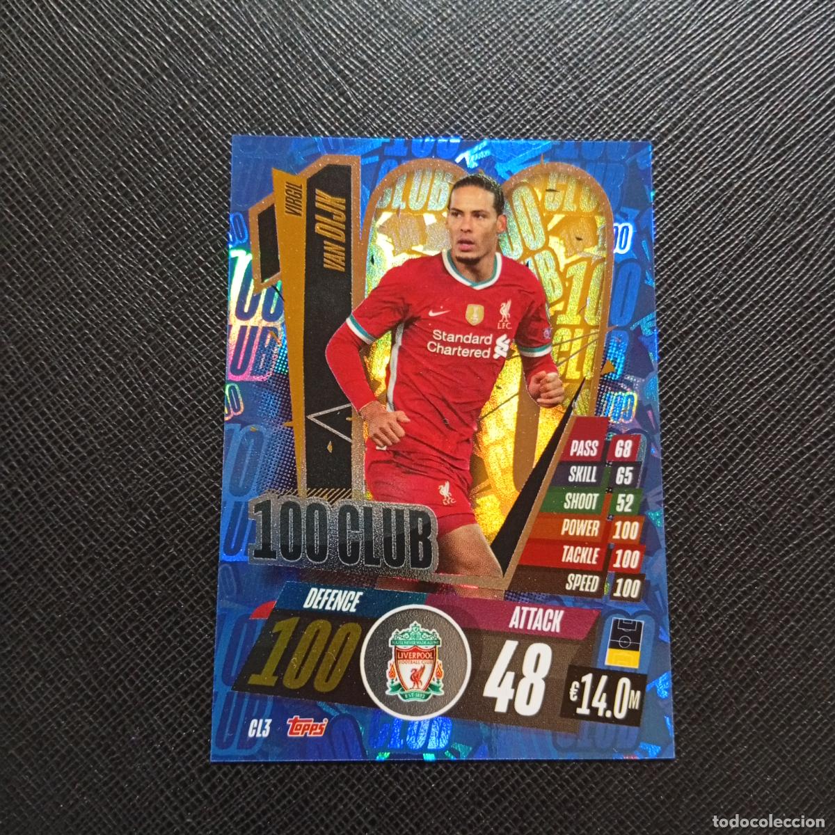 Cromos de F&uacute;tbol: VAN DIJK LIVERPOOL TOPPS MATCH ATTAX 2020 2021 CROMO 20 21 - (MD01/02-3) P85 100 CLUB