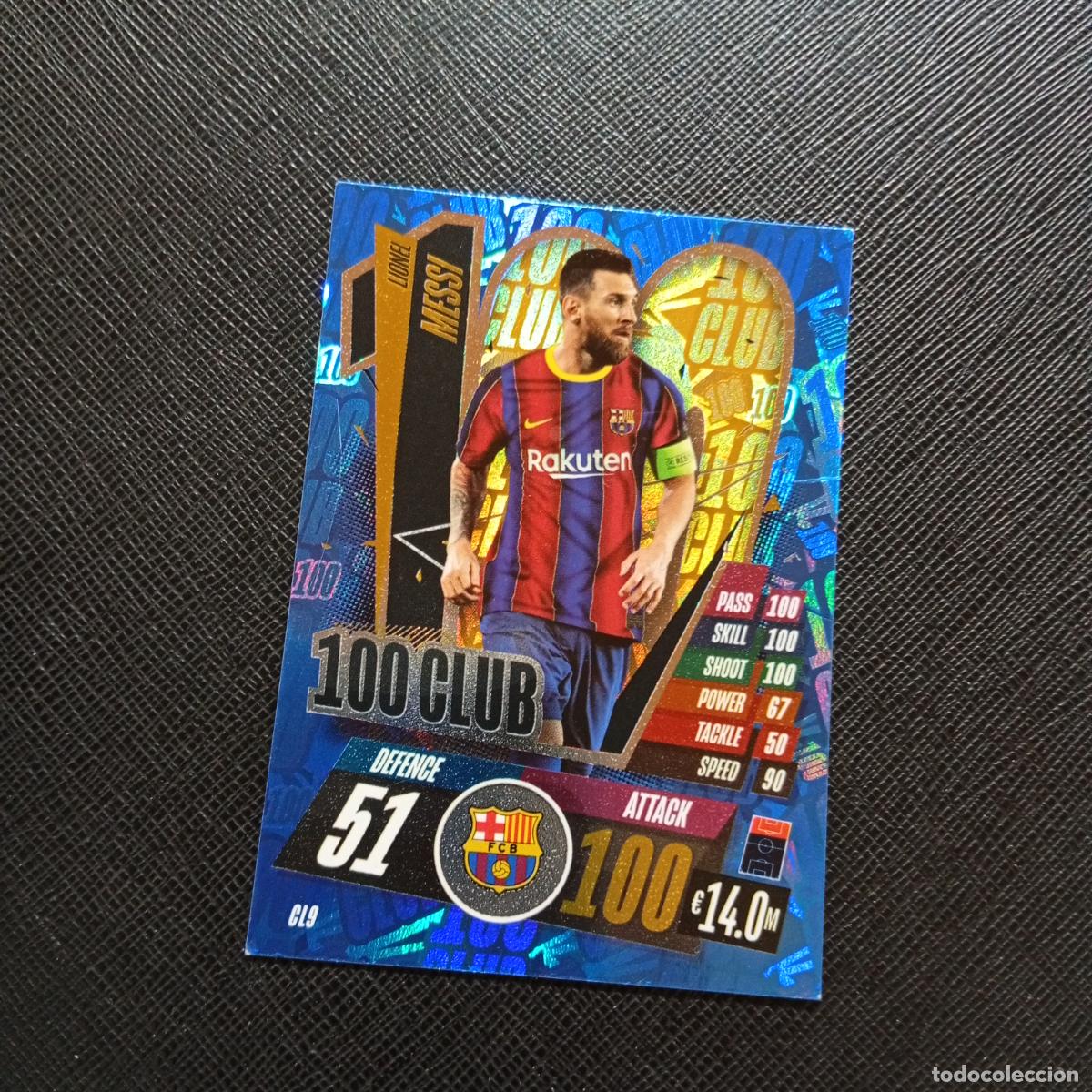 Cromos de F&uacute;tbol: MESSI BARCELONA TOPPS MATCH ATTAX 2020 2021 CROMO 20 21 - (MD01/02-3) P85 100 CLUB