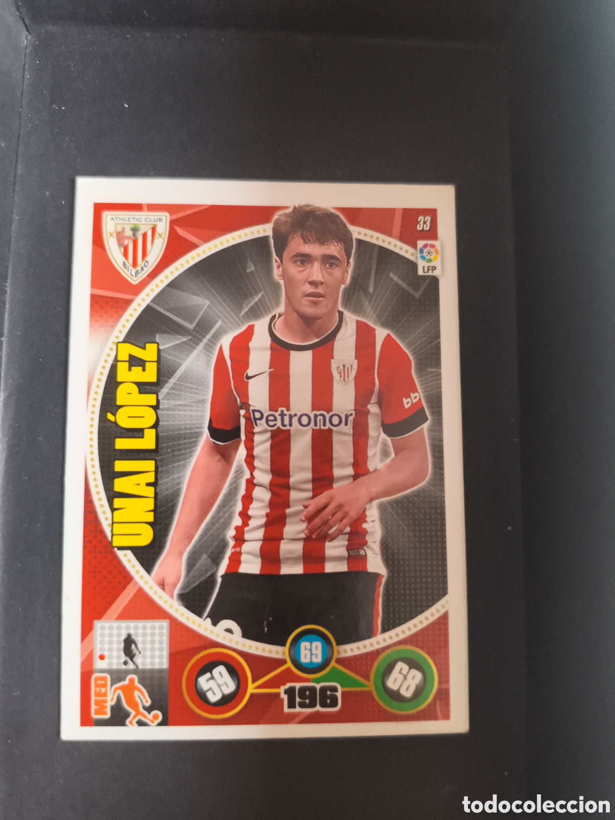 Cromos de F&uacute;tbol: UNAI LOPEZ 33 Athletic Club Bilbao 2014-2015 Adrenalyn XL Panini