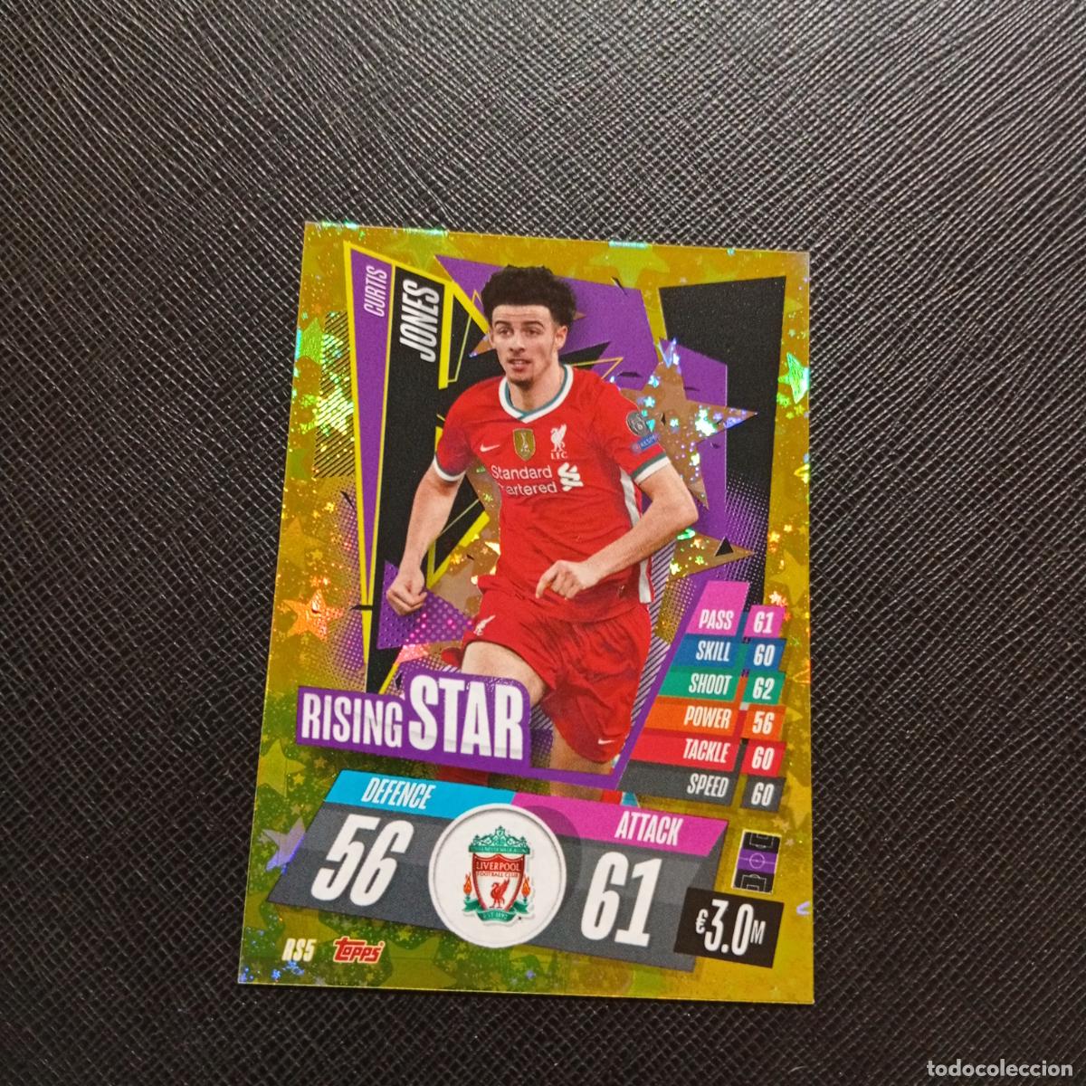 Cromos de F&uacute;tbol: JONES LIVERPOOL TOPPS MATCH ATTAX 2020 2021 CROMO 20 21 - (MD01/02-3) P86 RISING STAR