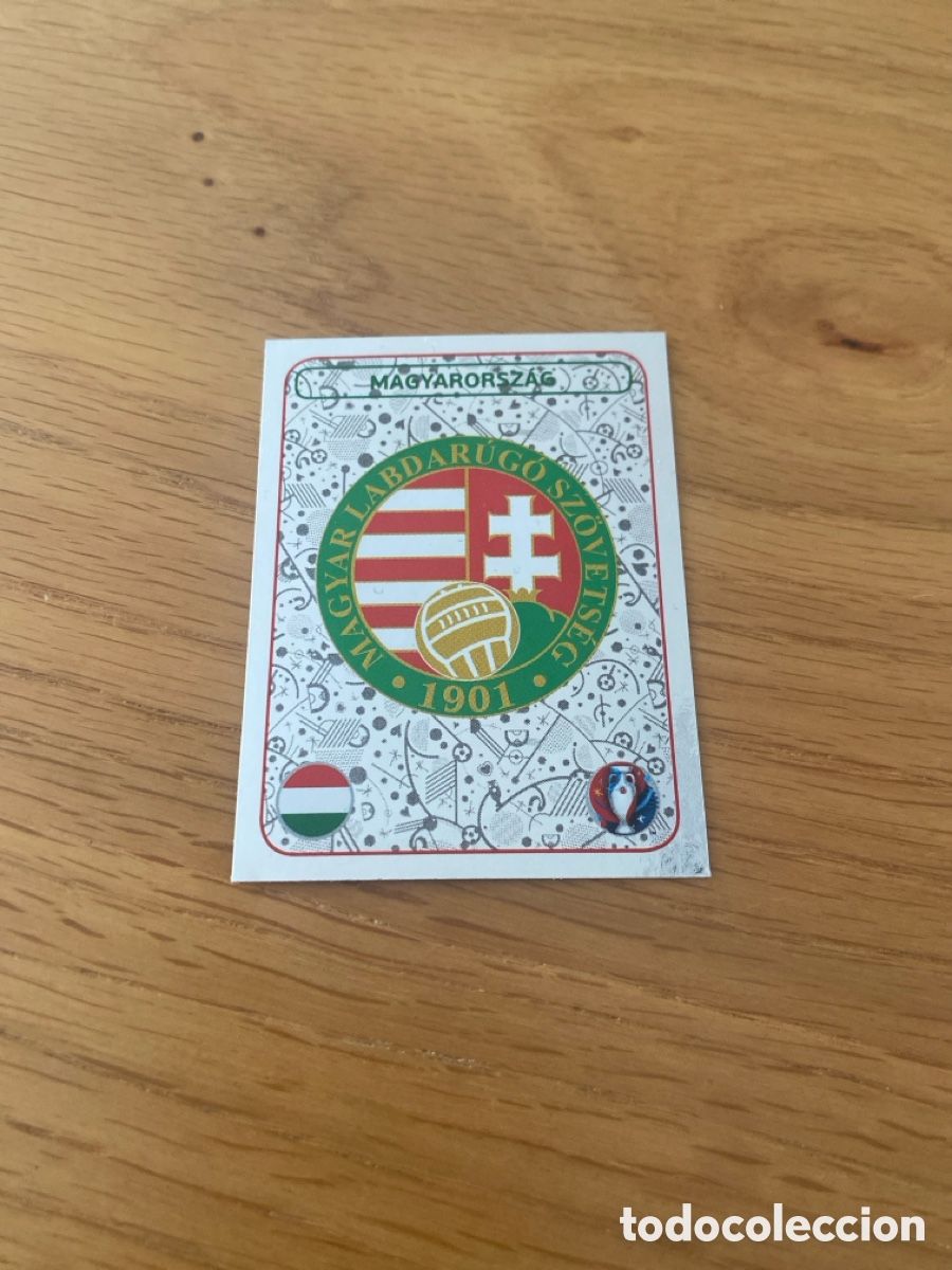 Cromos de F&uacute;tbol: Cromo panini euro 2016 n&uacute;mero 576 Hungr&iacute;a - Stickers album Eurocup Hungary badge escudo