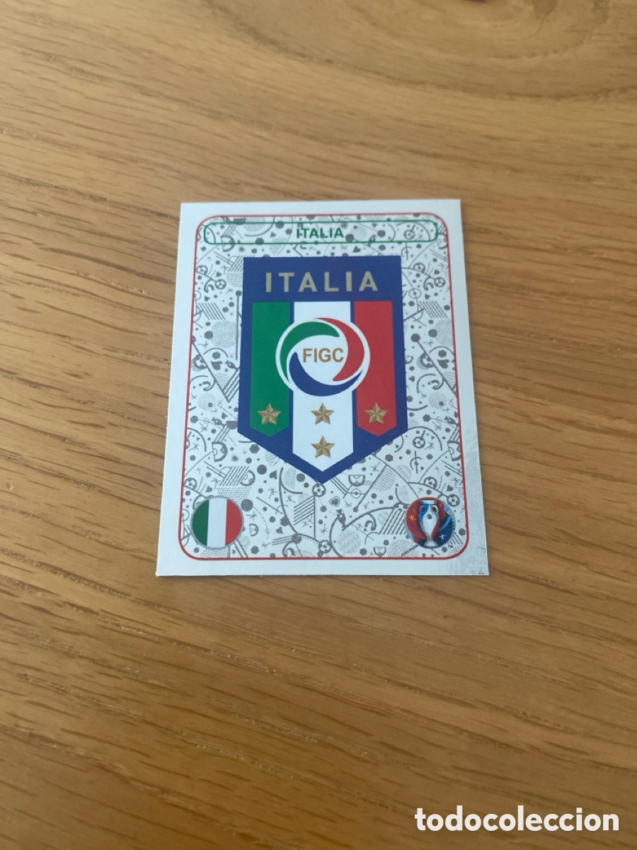 Cromos de F&uacute;tbol: Cromo panini euro 2016 n&uacute;mero 460 Italia - Stickers album Eurocup Italy badge escudo