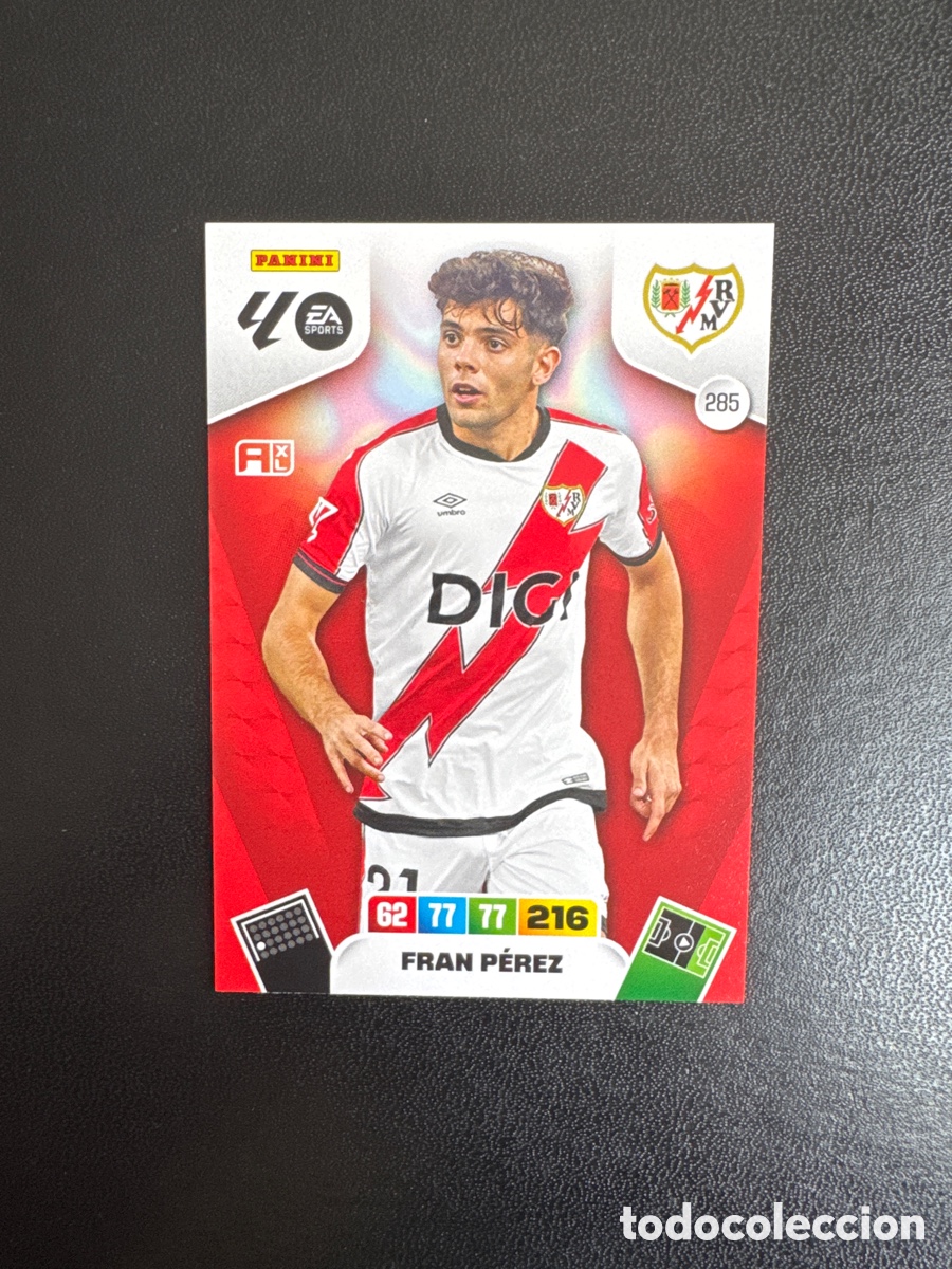 Figurine di Calcio: FRAN P&Eacute;REZ RAYO VALLECANO NUMERO 285 ADRENALYN 2025 2026