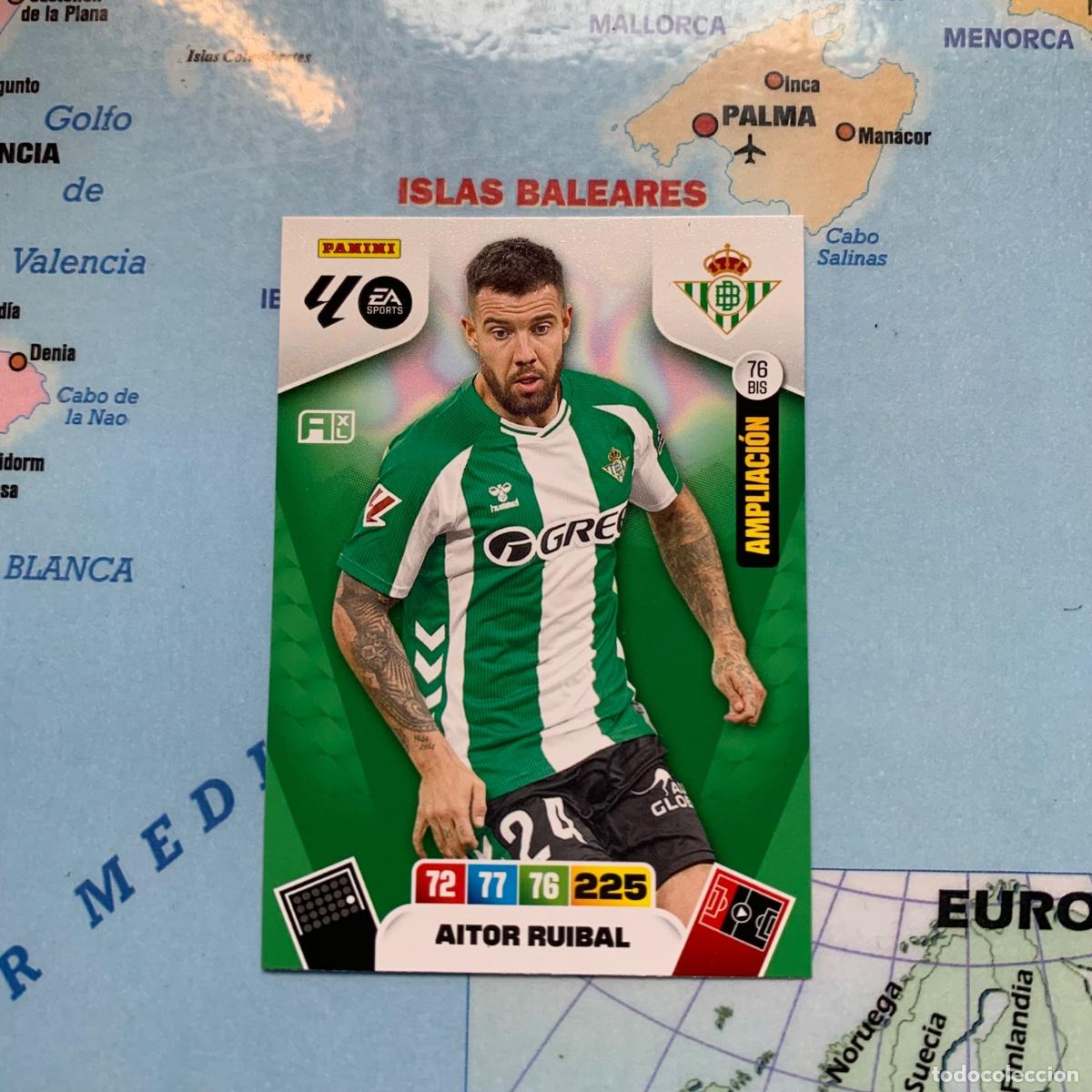Cromos de F&uacute;tbol: Aitor Ruibal Ampliacion n&uacute;mero 76 Bis del Betis cromo adrenalyn XL 25-26 2025-2026