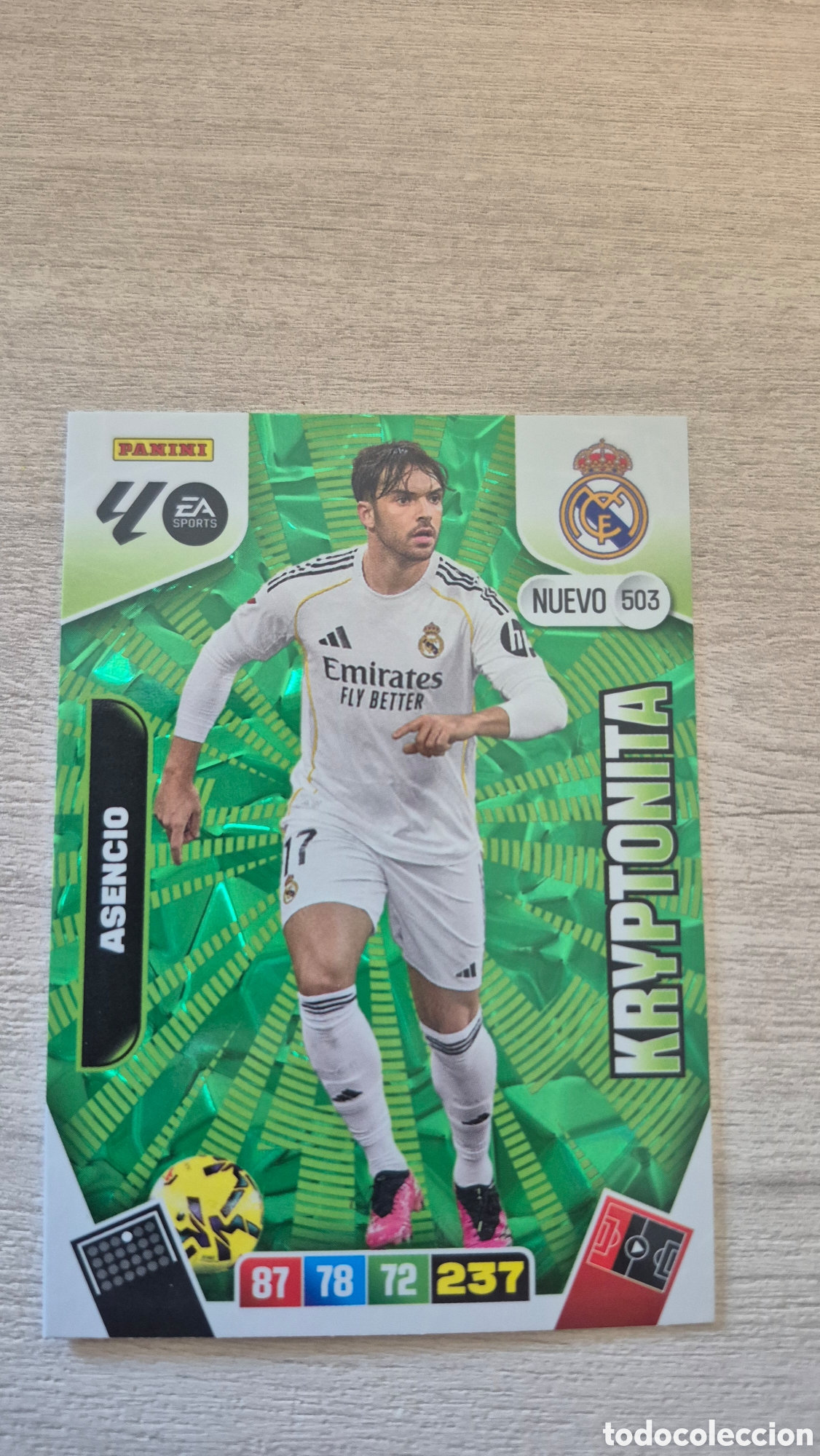 Cromos de F&uacute;tbol: N&deg;503 Nuevo Kryptonita Asencia Adrenalyn 25/26