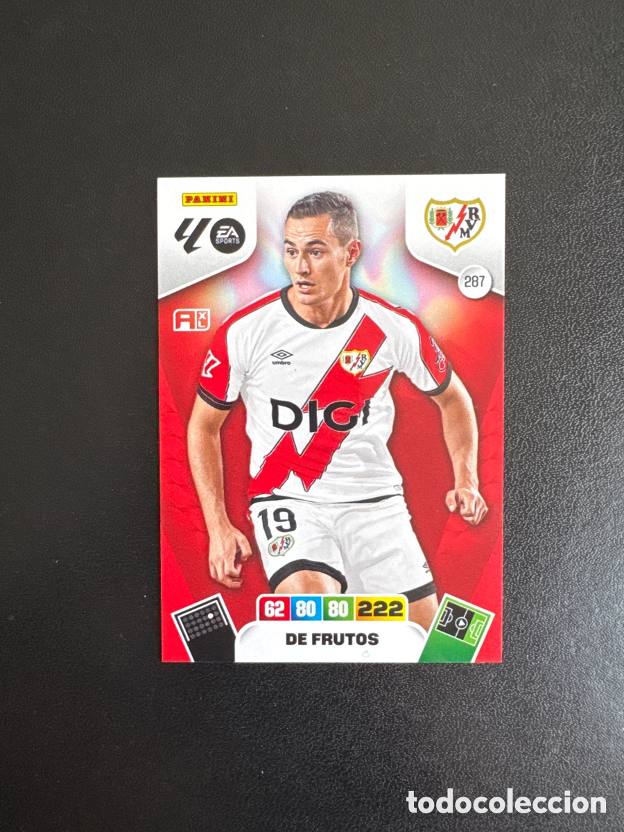 Cromos de F&uacute;tbol: PEDRO DIAZ RAYO VALLECANO NUMERO 287 ADRENALYN 2025 2026