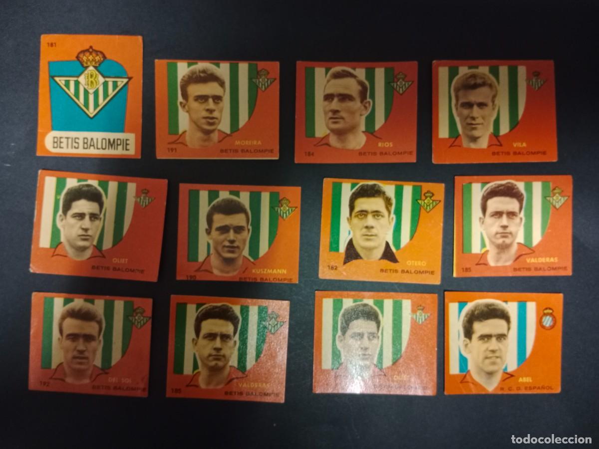 Cromos de F&uacute;tbol: CROMOS EDITORIAL BRUGUERA CAMPEONES 1959 FUTBOL 1958 58 59 - PIDE TUS FALTAS - REAL BETIS BALOMPIE