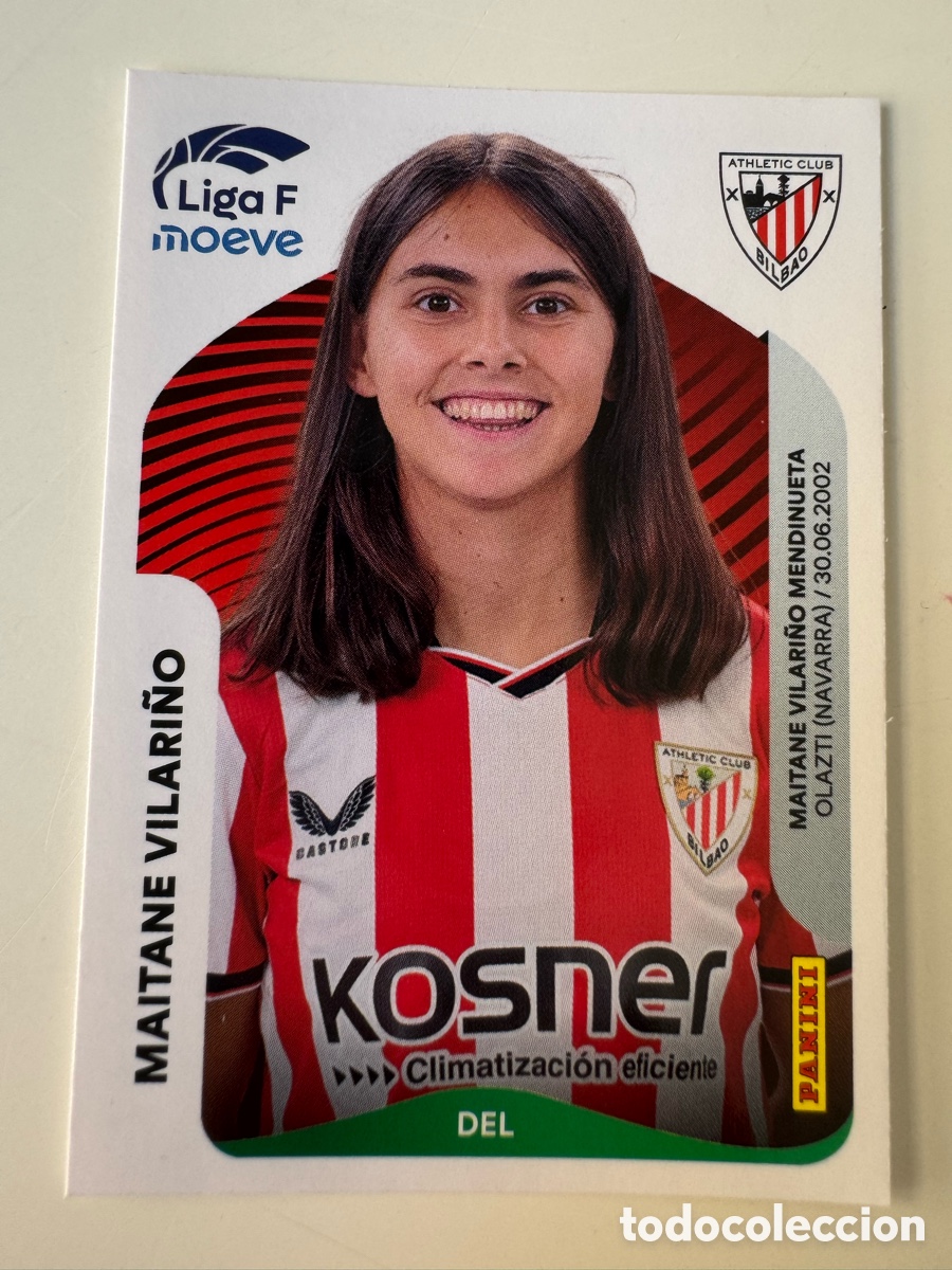 Cromos de F&uacute;tbol: PANINI ADRENALYN XL LIGA F 2025-2026 &ndash; N&ordm; 41 &ndash; Maitane Vilari&ntilde;o Athletic Club