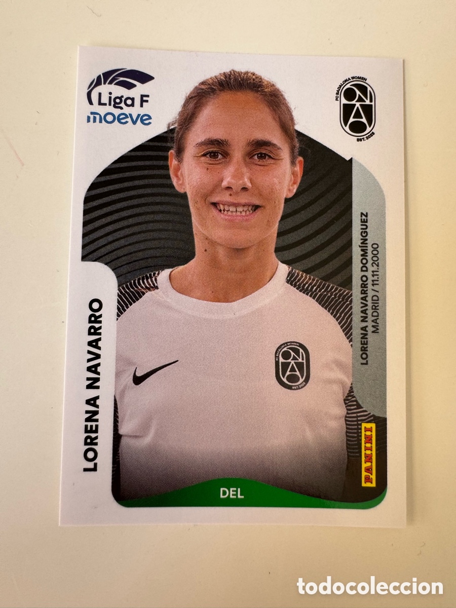 Cromos de F&uacute;tbol: PANINI ADRENALYN XL LIGA F 2025-2026 &ndash; N&ordm; 79 B 79B &ndash; Lorena Navarro FC Badalona Women