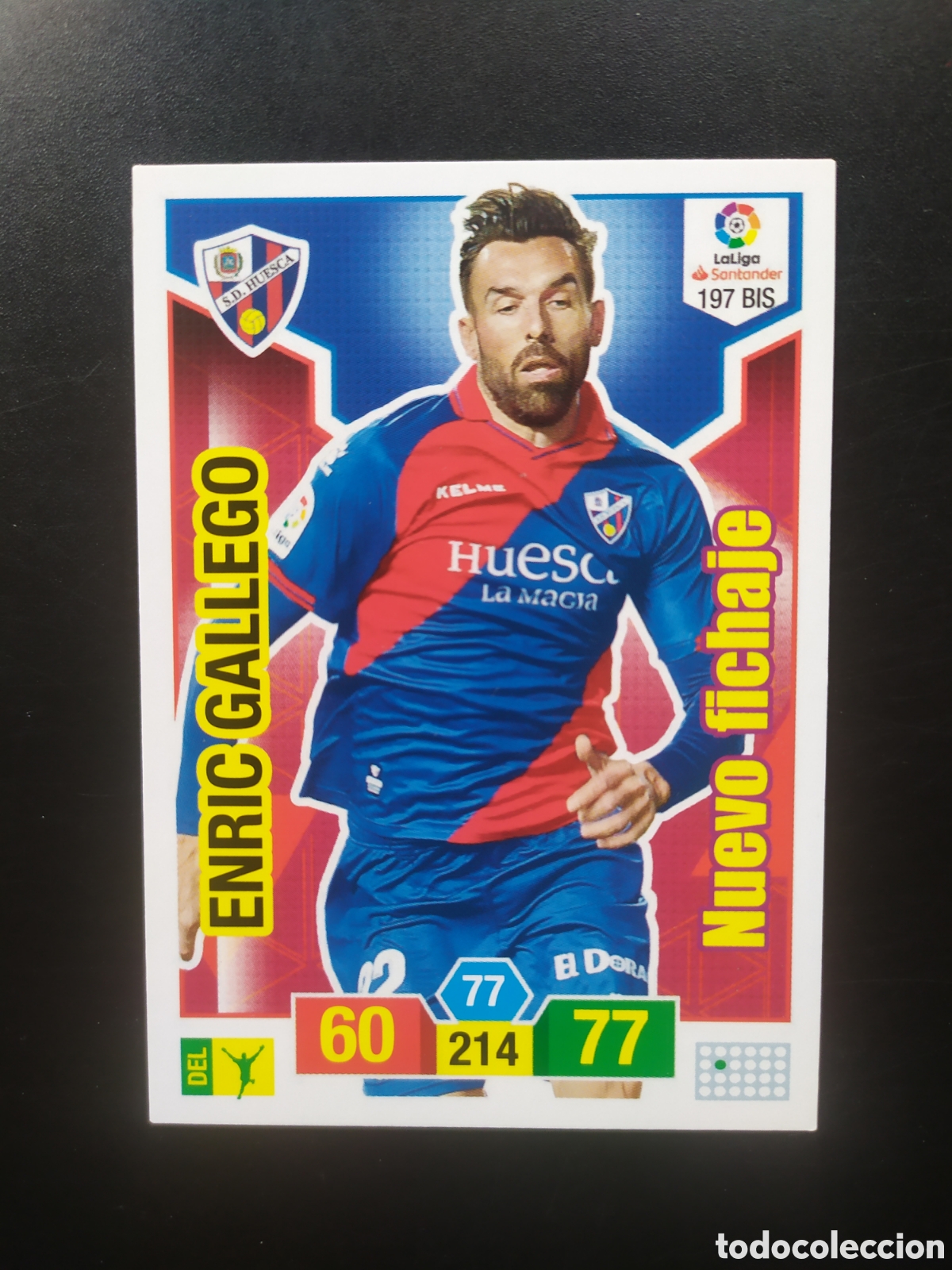 Cromos de F&uacute;tbol: Adrenalyn 2018 2019 18 19 panini Eric Gallego nuevo fichaje n&deg; 197 bis Huesca