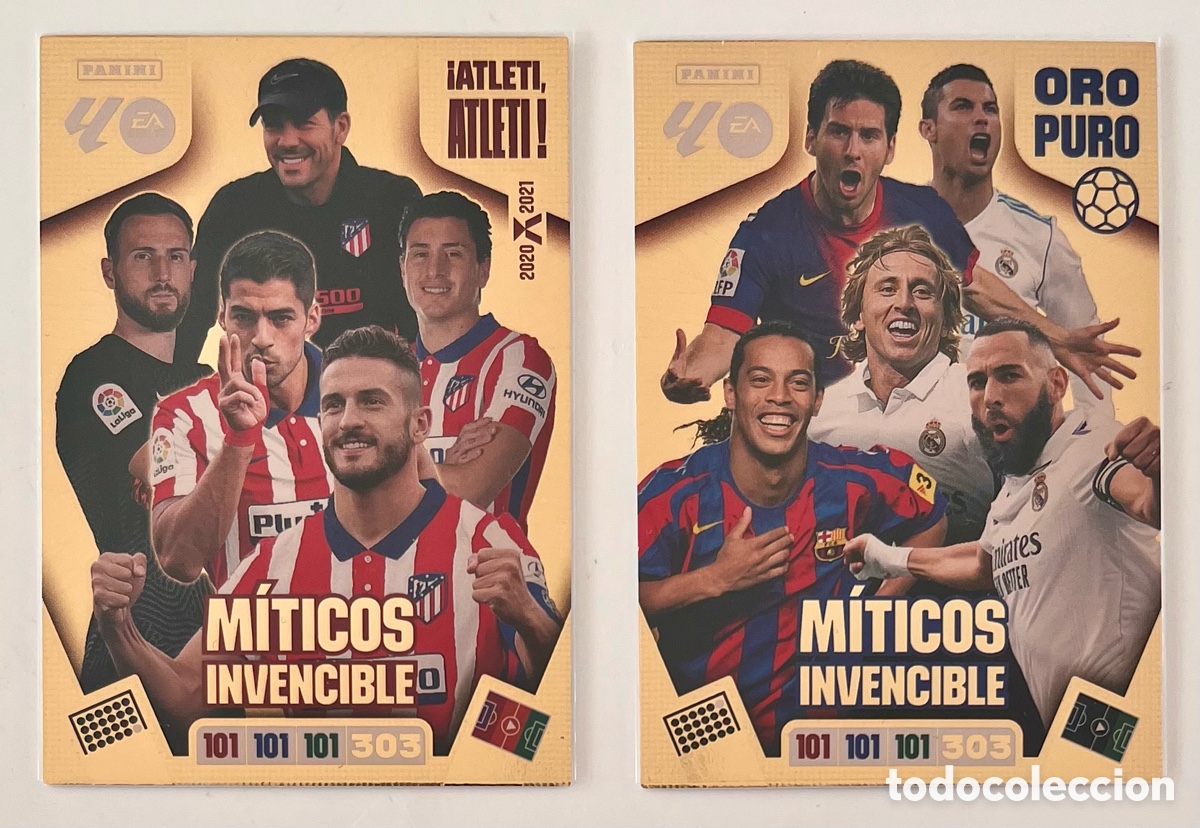 Cromos de F&uacute;tbol: LOTE COMPLETO M&Iacute;TICOS INVENCIBLE ADRENALYN 25 26 2025 2026