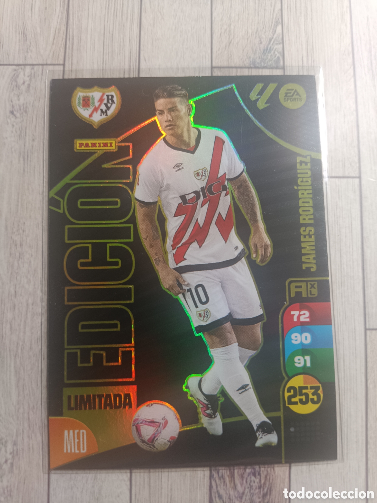 Cromos de F&uacute;tbol: JAMES RODR&Iacute;GUEZ RAYO VALLECANO EDICI&Oacute;N LIMITADA ADRENALYN XL LIGA 2024 2025 PANINI 24 25