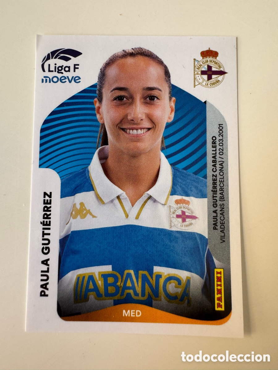 Cromos de F&uacute;tbol: PANINI ADRENALYN XL LIGA F 2025-2026 &ndash; N&ordm; 133 &ndash; Paula Guti&eacute;rrez Deportivo La Coru&ntilde;a