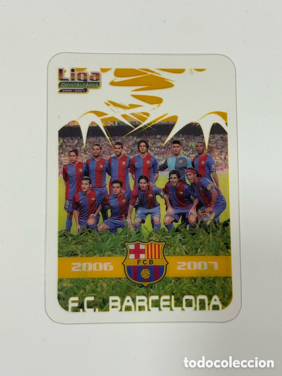Cromos de F&uacute;tbol: 2006-07 Mundicromo Liga Crystal Cards FC Barcelona Lionel Messi N002 #002 2007