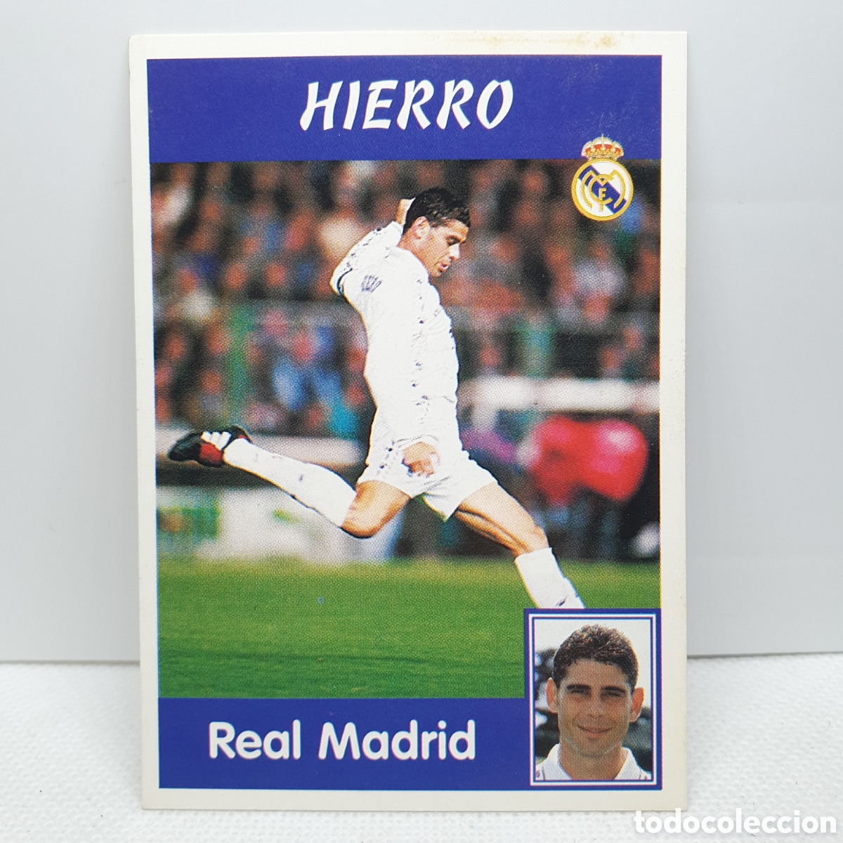 Cromos de F&uacute;tbol: ⚽️ CROMO DE FUTBOL HIERRO REAL MADRID LIGA 97-98 PANINI SPORTS ALBUM - ESTAMPAS ADHESIVAS - CARTAS