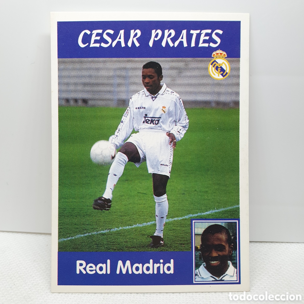 Cartes &agrave; collectionner de Football: ⚽️ CROMO DE FUTBOL CESAR PRATES REAL MADRID LIGA 97-98 PANINI SPORTS ALBUM - ESTAMPAS ADHESIVAS