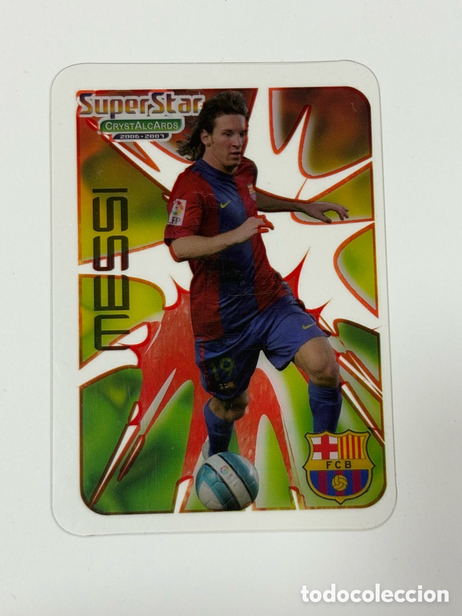 Cartes &agrave; collectionner de Football: 2006-07 Mundicromo Liga Crystal Cards FC Barcelona Lionel Messi 378 Superstar