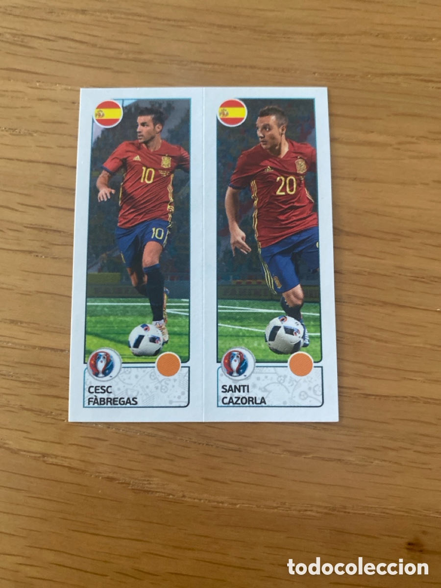 Cartes &agrave; collectionner de Football: Cromo panini n&uacute;mero 377 Cesc/Cazorla - Euro 2016 - Stickers Eurocup &aacute;lbum