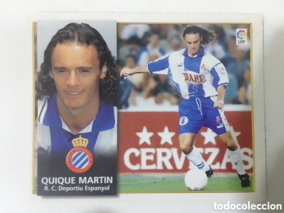 Cromos de F&uacute;tbol: Colecciones Este 98-99 Quique Martin &bull; Espanyol.
