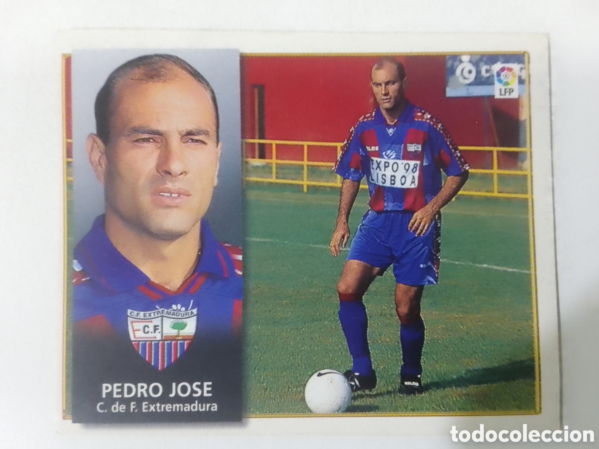 Cromos de F&uacute;tbol: Colecciones Este 98-99 Pedro Jos&eacute; &bull; Extremadura.