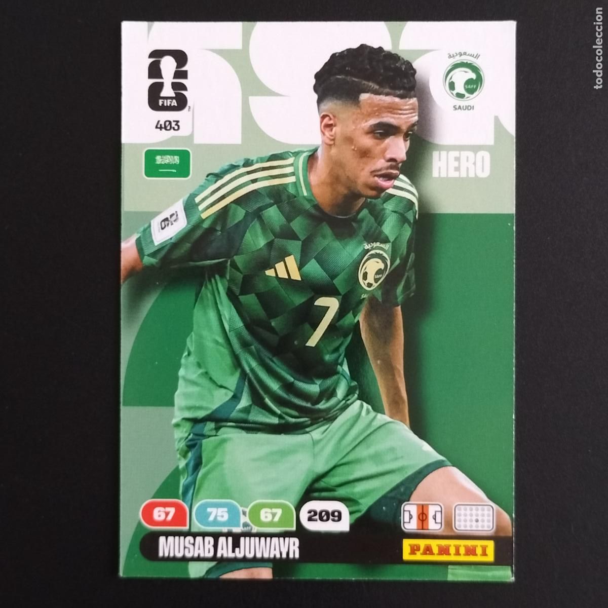 Cromos de F&uacute;tbol: 403 MUSAB ALJUWAYR ARABIA SAUDI CROMOS ADRENALYN XL MUNDIAL 26 2026 FIFA WORLD CUP PANINI