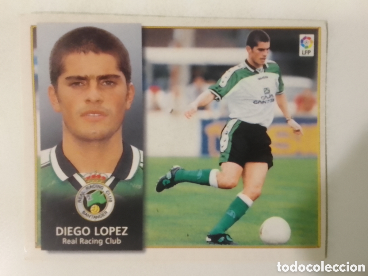 Cromos de F&uacute;tbol: Colecciones Este 98-99 Diego L&oacute;pez &bull; Real Racing Club.