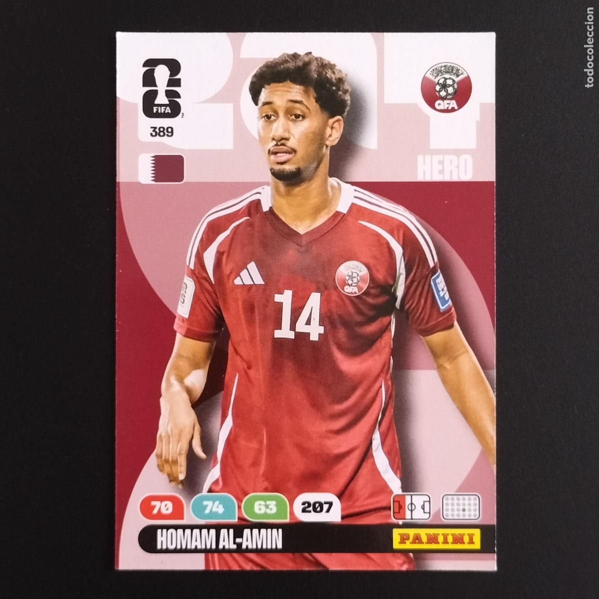 Cromos de F&uacute;tbol: 389 HOMAM AL-AMIN QATAR CROMOS ADRENALYN XL MUNDIAL 26 2026 FIFA WORLD CUP PANINI