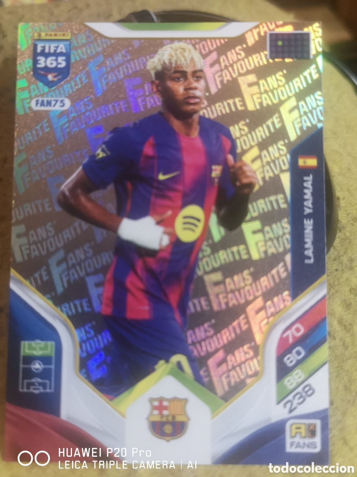 Cromos de F&uacute;tbol: FIFA 365 ADRENALYN 2026 FANS&acute; FAVOURITE LAMINE YAMAL BARCELONA - FAN75