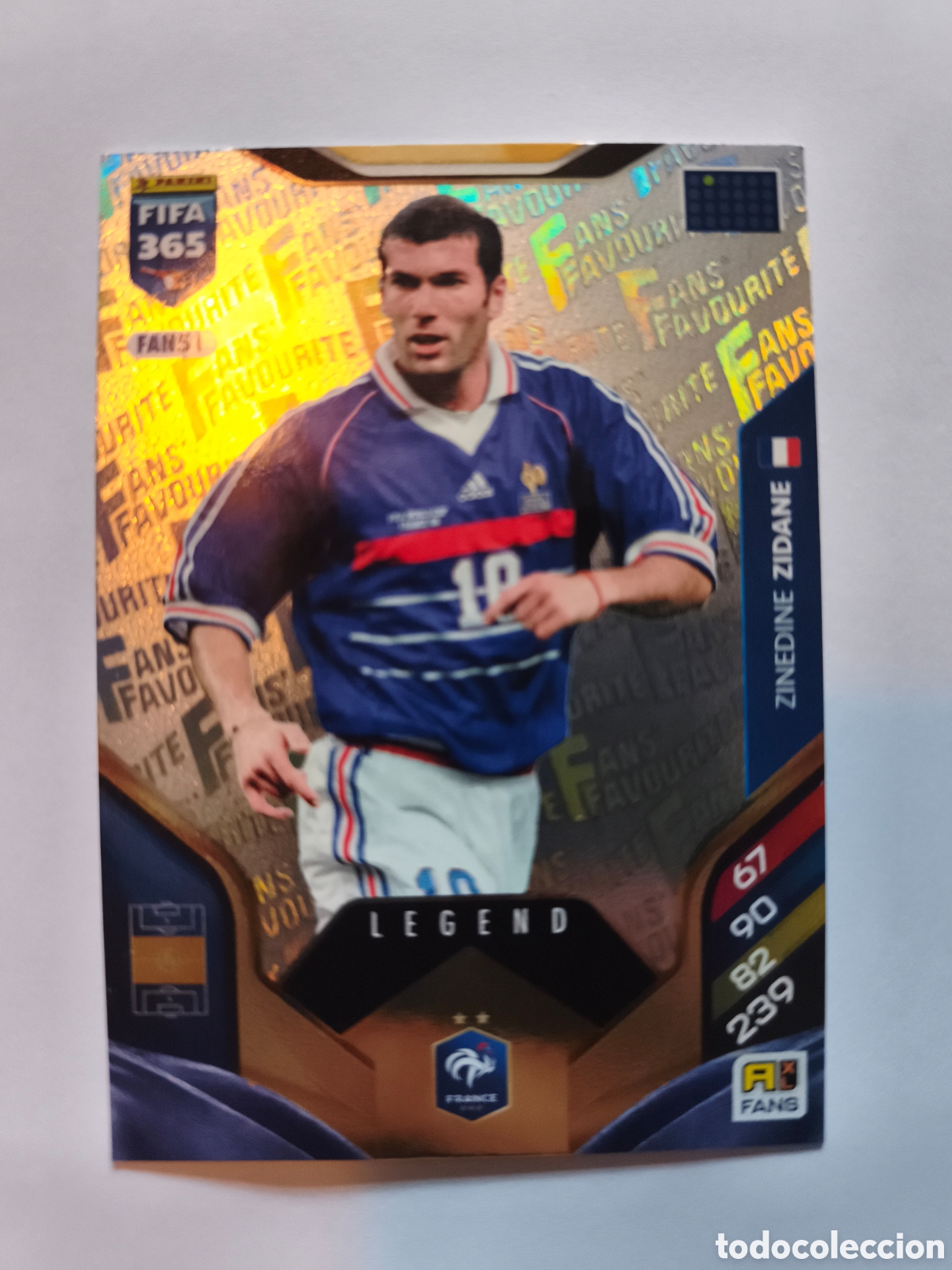 Cromos de F&uacute;tbol: FIGA365 FAN51. ZIDANE