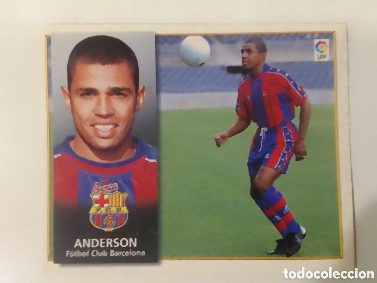 Cromos de F&uacute;tbol: Colecciones Este 98-99 Anderson &bull; Barcelona.
