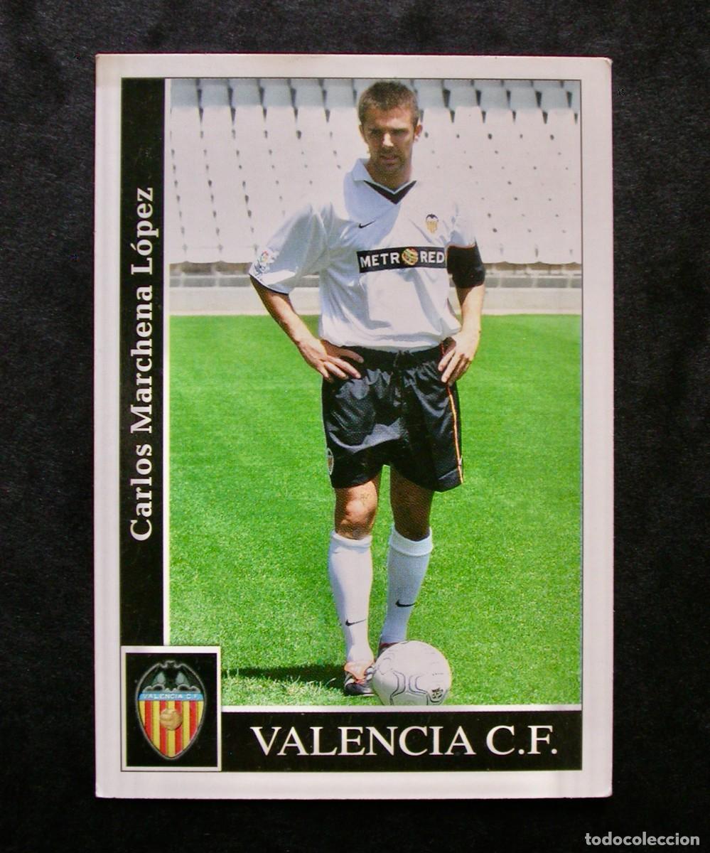 Figurine di Calcio: N&ordm; 90 MARCHENA DEL VALENCIA DE LAS FICHAS DE LA LIGA 2001 2002 DE MUNDICROMO